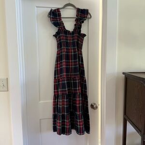 Hill House | Plaid Ruffle Dress